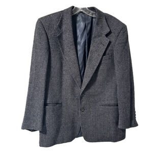 Perry Ellis Portfolio Gray Wool Blend Sport Coat Blazer Jacket Men’s Size 42S